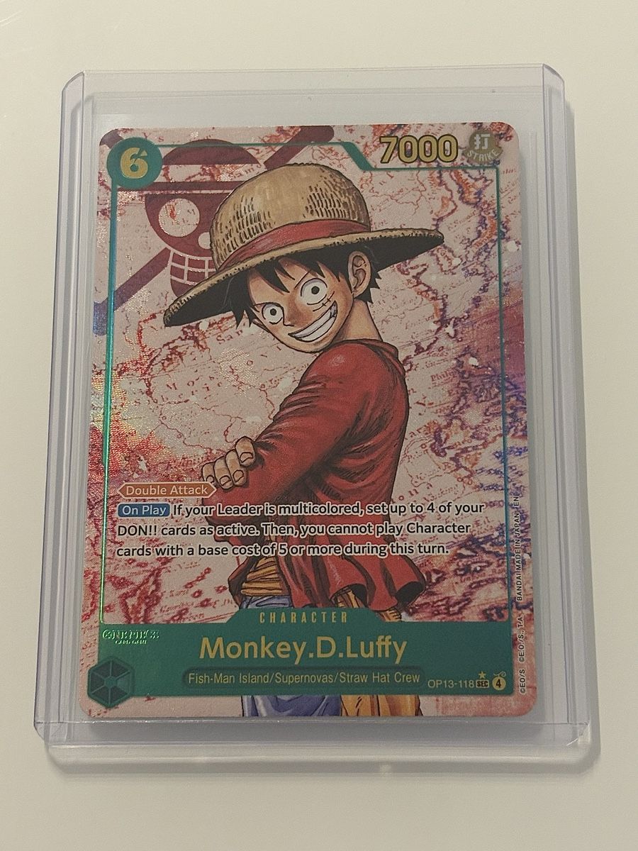Bandai Carte collezionabili: One Piece TCG - Monkey.D.Luffy OP13-118 – Nuovo (secondo la descrizione) da Pieterlen venduto da Mira_o7
