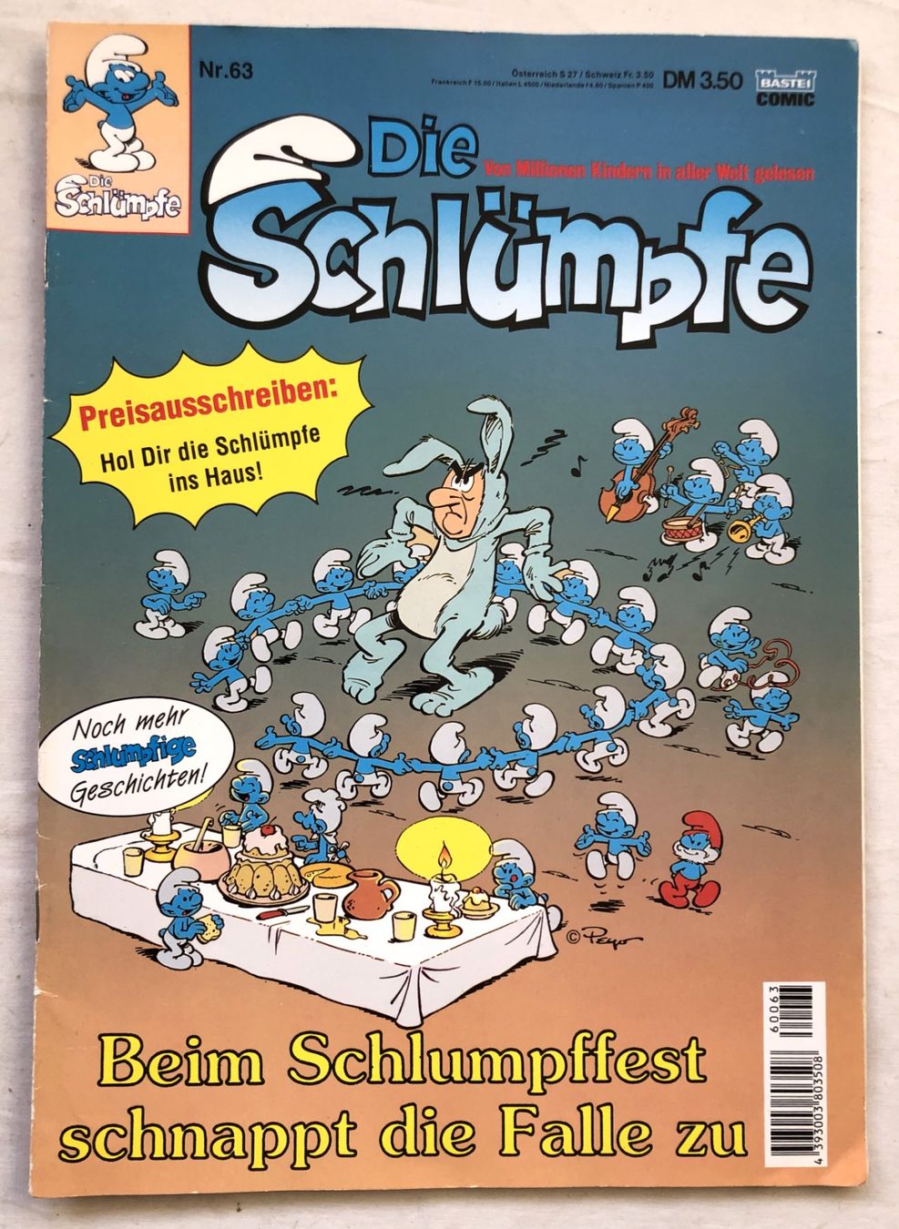 Fumetti: Die Schlümpfe - Heft Nr.63 - Bastei Comic – Usato da Schaffhausen venduto da durruti