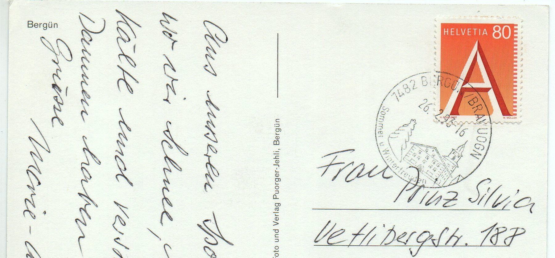 Cartes postales: BERGÜN im Winter – D'occasion à Jona par philajona 1
