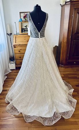 SUMMER SALE! NEUES Haute Couture Glitzer Traum Brautkleid