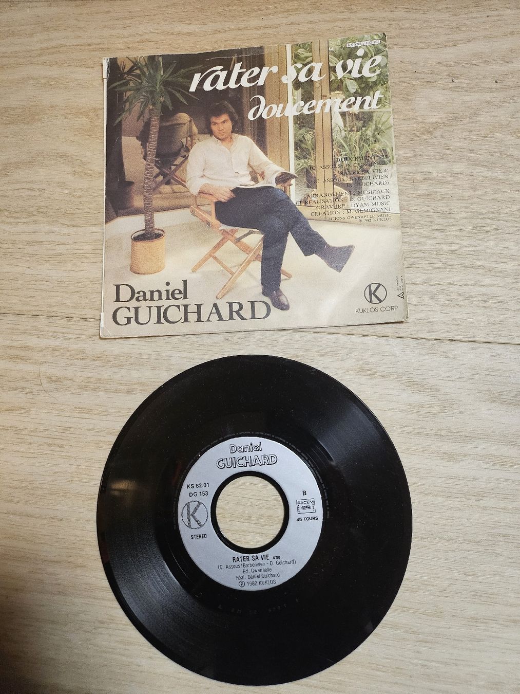 Dischi in vinile: Disque vinyle Daniel Guichard -45T – Usato da La Joux FR venduto da car_ck96