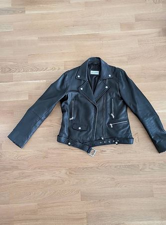 Leder Jacke 