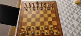 Scacchi da collezione in metallo, tema romano antico! (55)