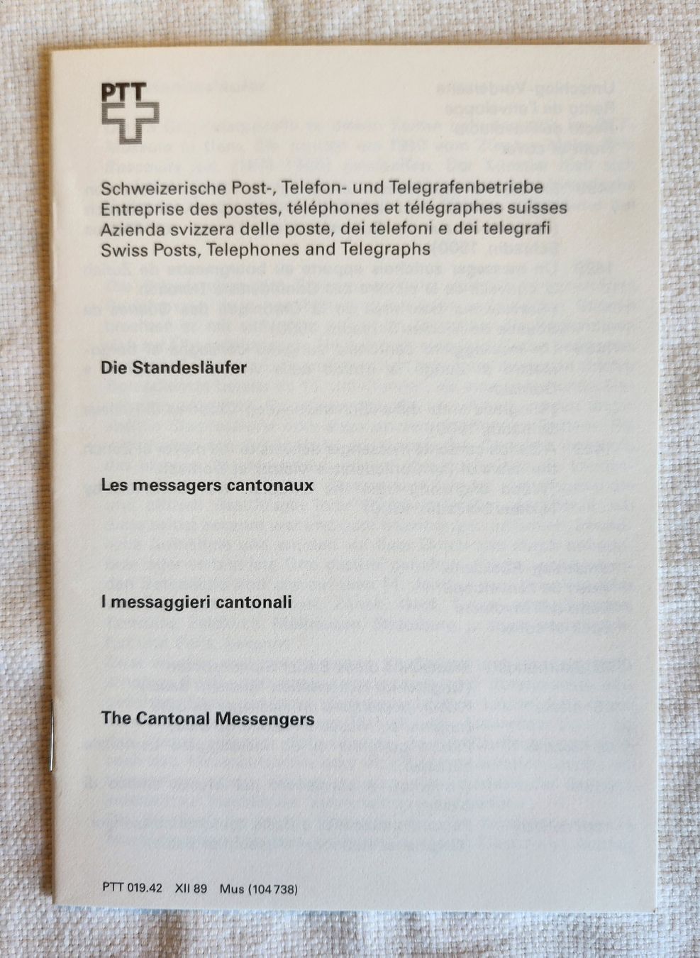 Cartoline postali: PTT Museum Bern Standesläufer 13 Alte Orte Postkarten - Set – Usato da Zürich venduto da BAENZERINO 4