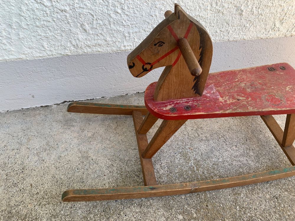 Holz Schaukelpferd Alt