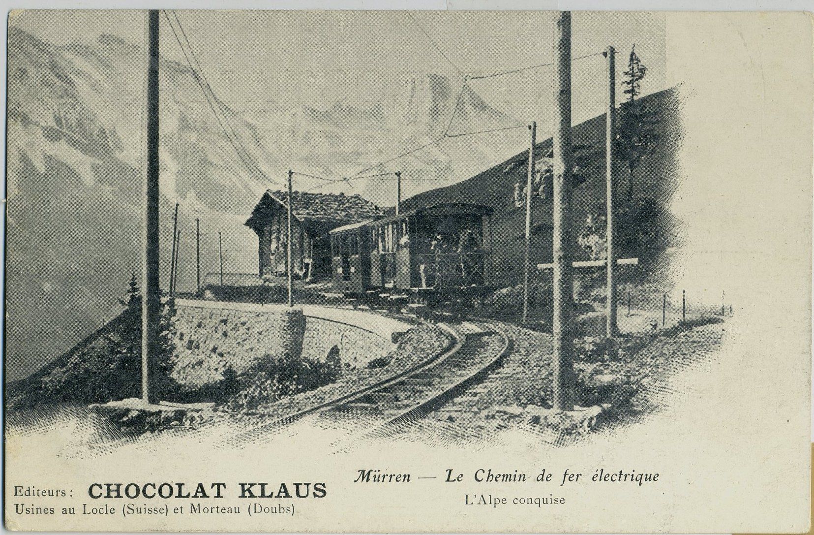 Ansichtskarten: 4 alten Ansichtkarten Mürren Bahn – Gebraucht aus Versoix von  2