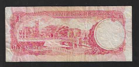 Banknoten: Barbados  1  Dollar  Gebraucht – Gebraucht aus Gordola von coinsandnotes 1