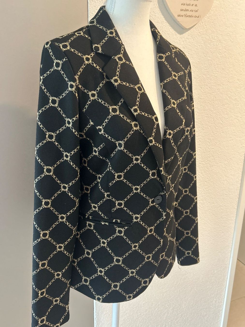 Giacche: Blazer schwarz mit Muster  von ICHI Gr. S – Nuovo (secondo la descrizione) da Brunnen venduto da Nala2929 2