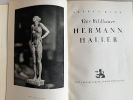 🟡 antik Buch 1927 - HERMANN HALLER BILDHAUER Alfred Kuhn