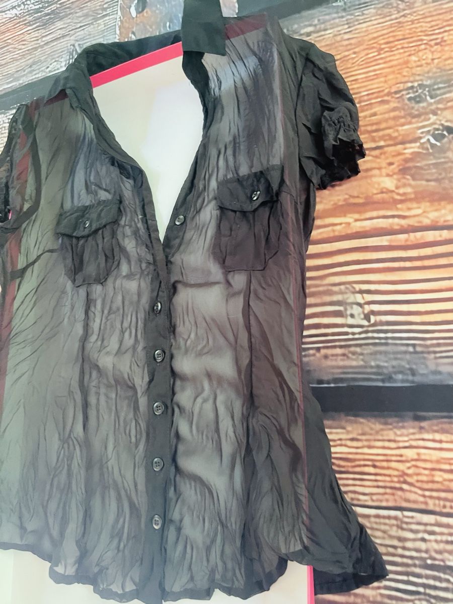 Camicette: Sexy Camicia S/M-trasparente con bottoni e tasche. – Nuovo (secondo la descrizione) da Gordevio venduto da LanaZimm 3