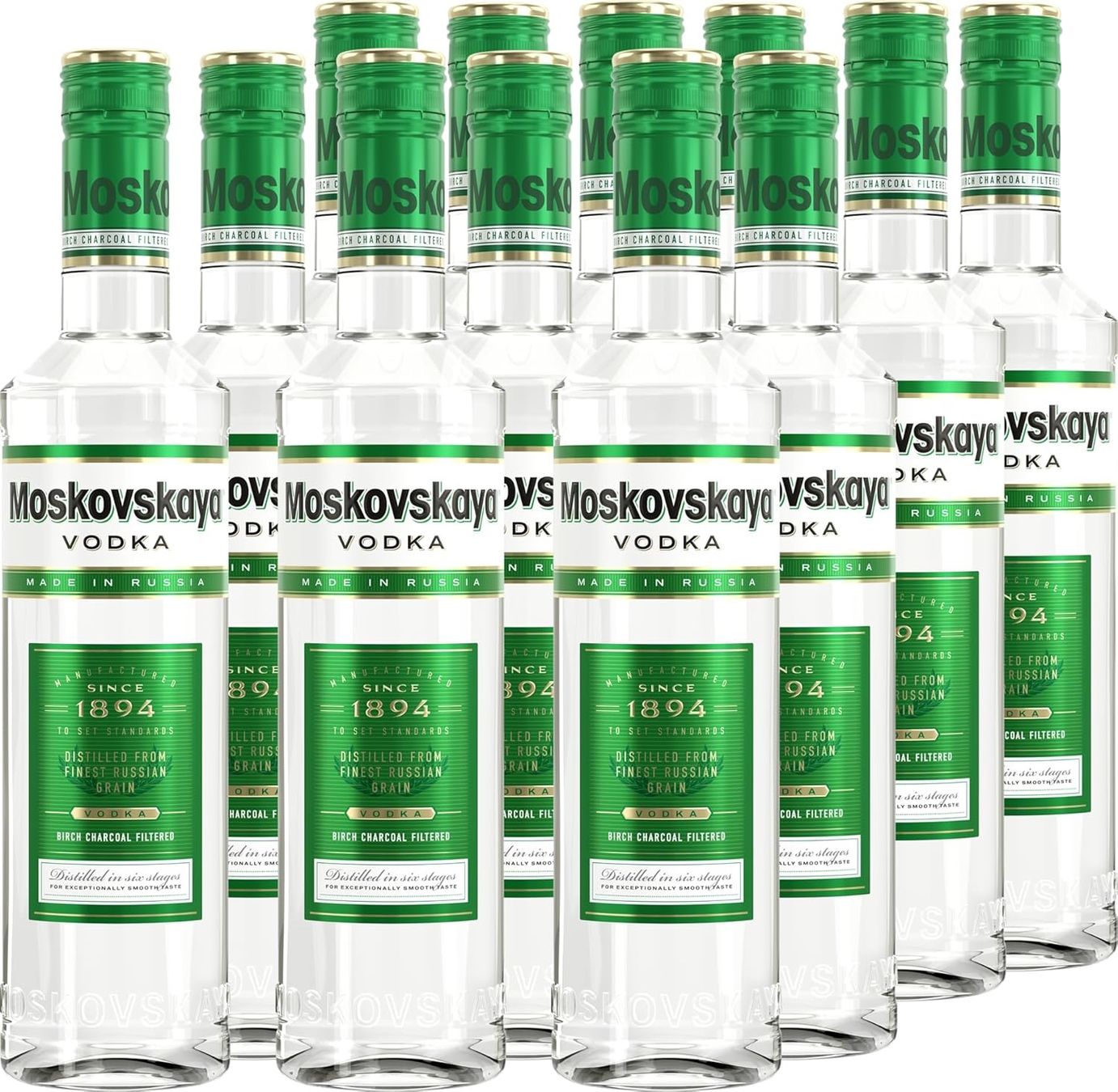 Bevande alcoliche: Moskovskaya Vodka 0,5 ltr. – Nuovo e nell'imballaggio originale da Bülach venduto da RockBottomOffTheRamp 3