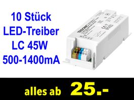18. & 20. JUNI  🟡 LED-Treiber 10x Stück TRIDONIC 45W /085A