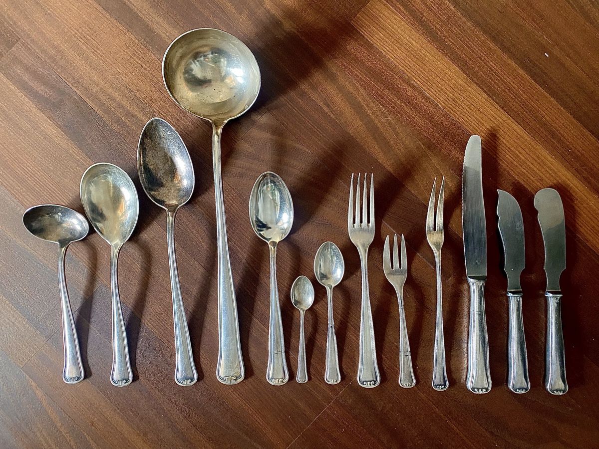 Set di posate: Silberbesteck 51 Teilig G.R.90 – Usato da Uitikon Waldegg venduto da 05atzgi 1