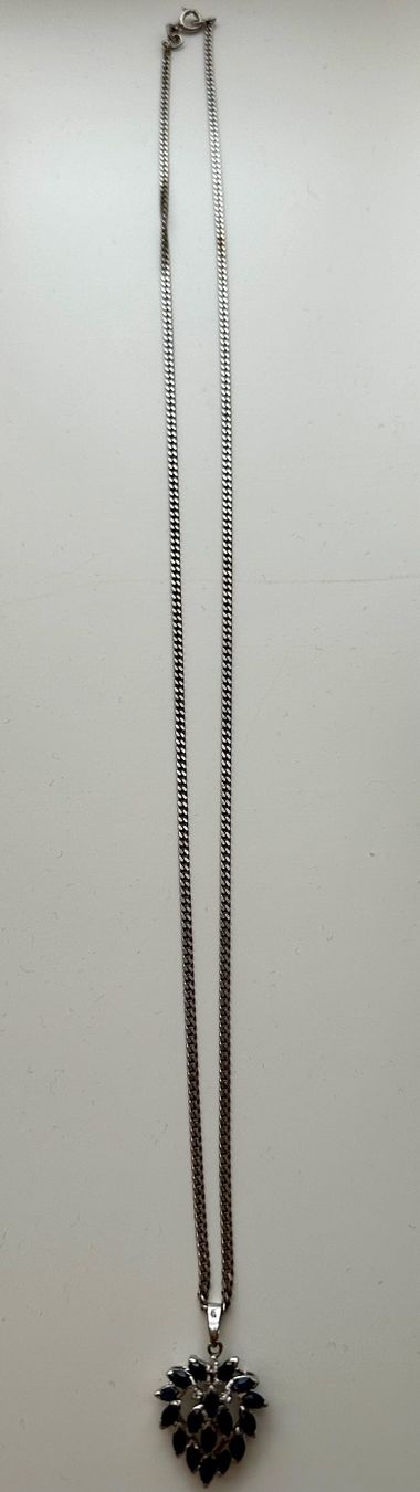Catenine: Silberanhänger Strass mit Kette – Usato da Luzern venduto da Topseller1000 1