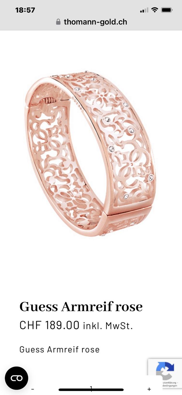 Guess Bracciali & Braccialetti: Original Guess Armreif in Roségold – Nuovo (secondo la descrizione) da Aesch BL venduto da 39QueenOFSales39 6