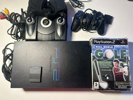 🎮 PlayStation 2 + Gametrak Golf Set (RAR!)