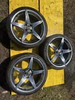 3 Alufelgen 5-Speichen Chrom 18 Zoll 5x114.3 