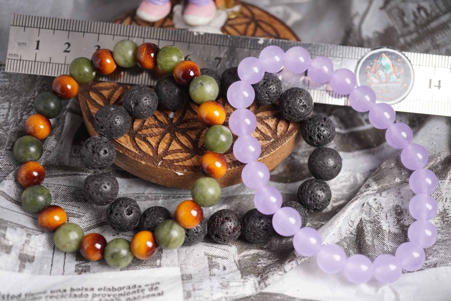 Minerali & Pietre curative: 3 Kugel Armbänder    ab 1.-      (Räumung!) – Nuovo e nell'imballaggio originale da Eschenbach SG venduto da topstone 4