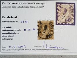 1934) 36, Sitzende Helvetia Vollstempel Befund Kt  170.-++
