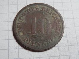 Deutschland 10 Pfennig, 1874