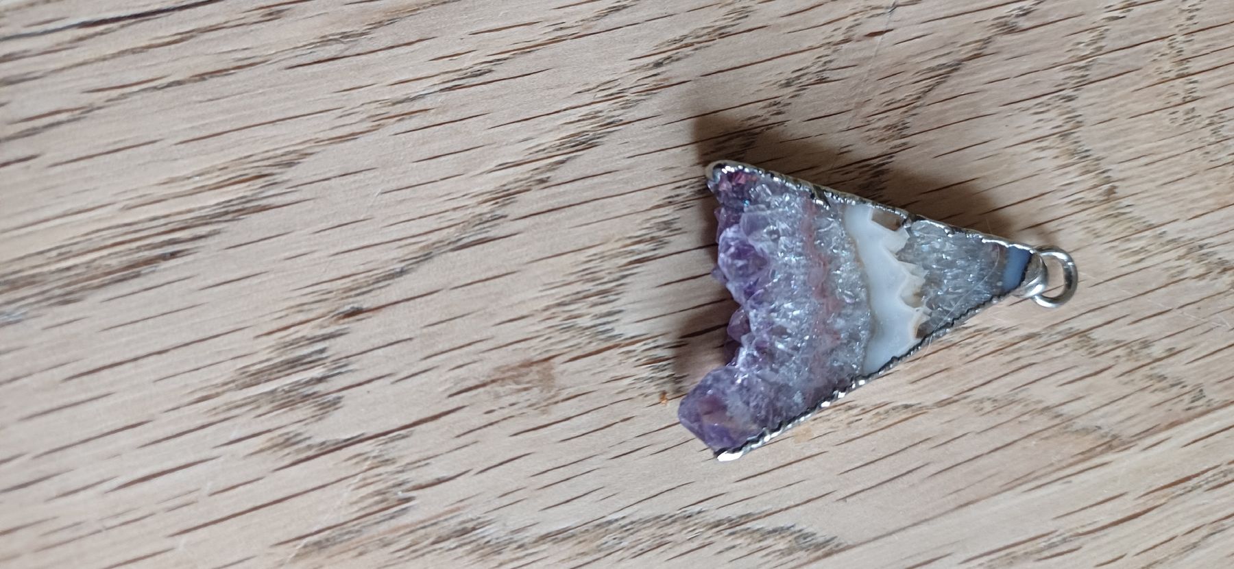 Ciondoli: schöner Kristall gefasst vermutlich in Silber – Usato da Flawil venduto da Pinkmalibu 3