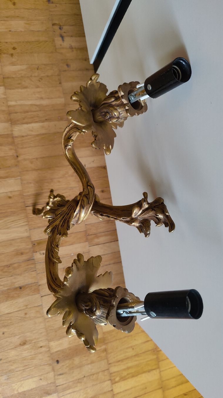 Lampade: Messing Wandleuchte Barockstil (W) – Usato da Aarau venduto da bro_9zsg 1
