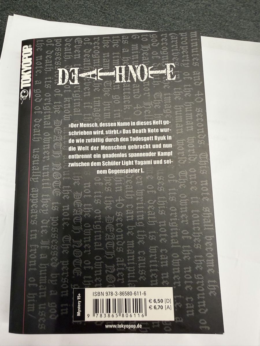 Comics: Death Note Buch - Volume 1 - Top Zustand – Gebraucht aus Herrliberg von Mena013 2