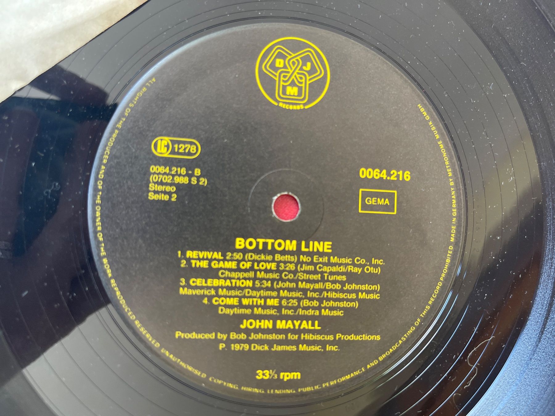Dischi in vinile: S158/John Mayall Bottom Line – Usato da Frutigen venduto da Philippe_jsp 2