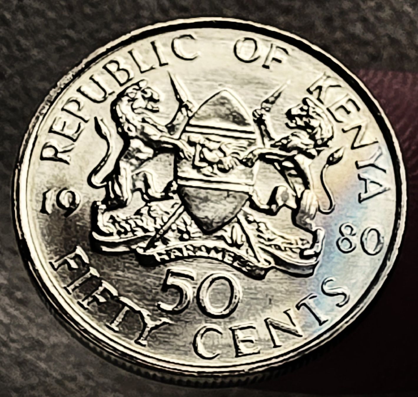 Alle Münzen: KENYA 50 CENTS 1980 – Gebraucht aus winterthur von CoinPassion