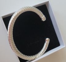 Magnifique bracelet jonc torsadé en argent 925 ✨Style Cable