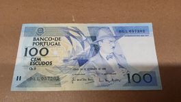 100 Escudos 1988 Portugal Fernando Pessoa Banknote Sammler ?