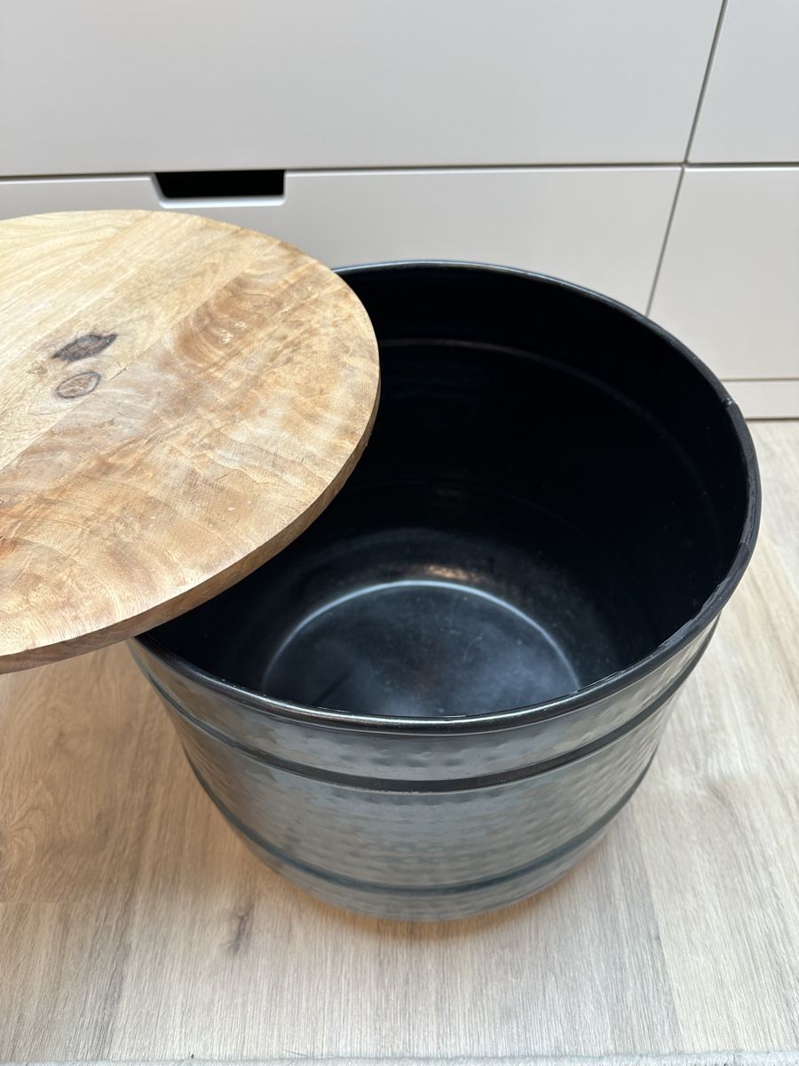 Tavoli: Beistelltisch - Metall mit Holzdeckel – Usato da Hägendorf venduto da neon09 5