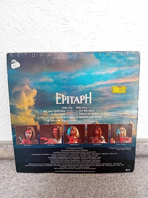 Schallplatten: Epitaph "Return To Reality" – Gebraucht aus Biel/Bienne von sli_679k 1