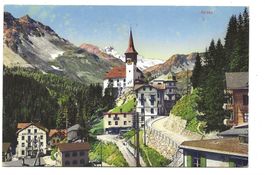 Arosa (GR) Dorfpartie mit Kirche - 1912