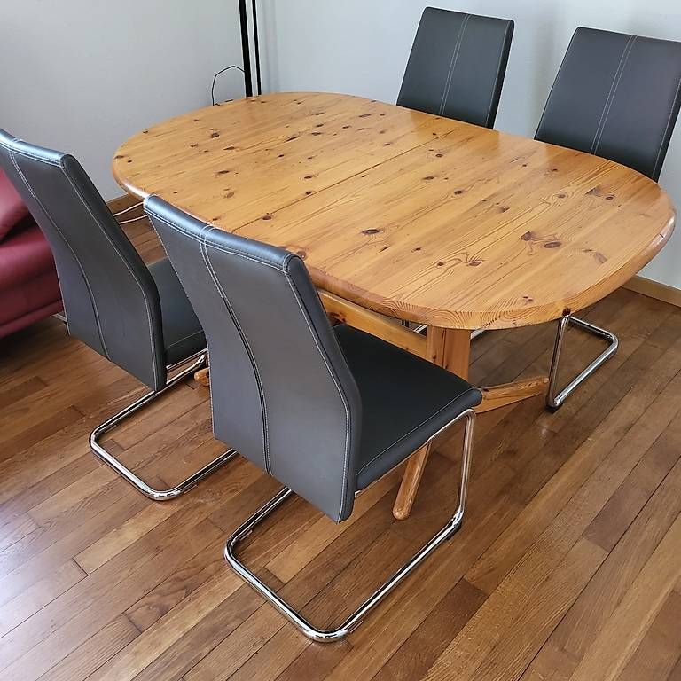 Set de table et chaises: Esstisch mit 4 Stühlen robust – D'occasion à Bern par ccr_f89t