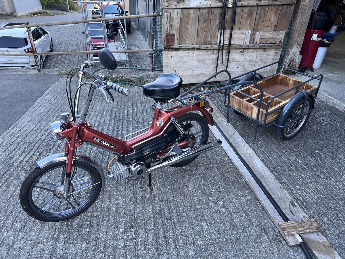 Puch Mofas: Puch Maxi S mit Anhänger – Gebraucht aus Neftenbach von Mig1989