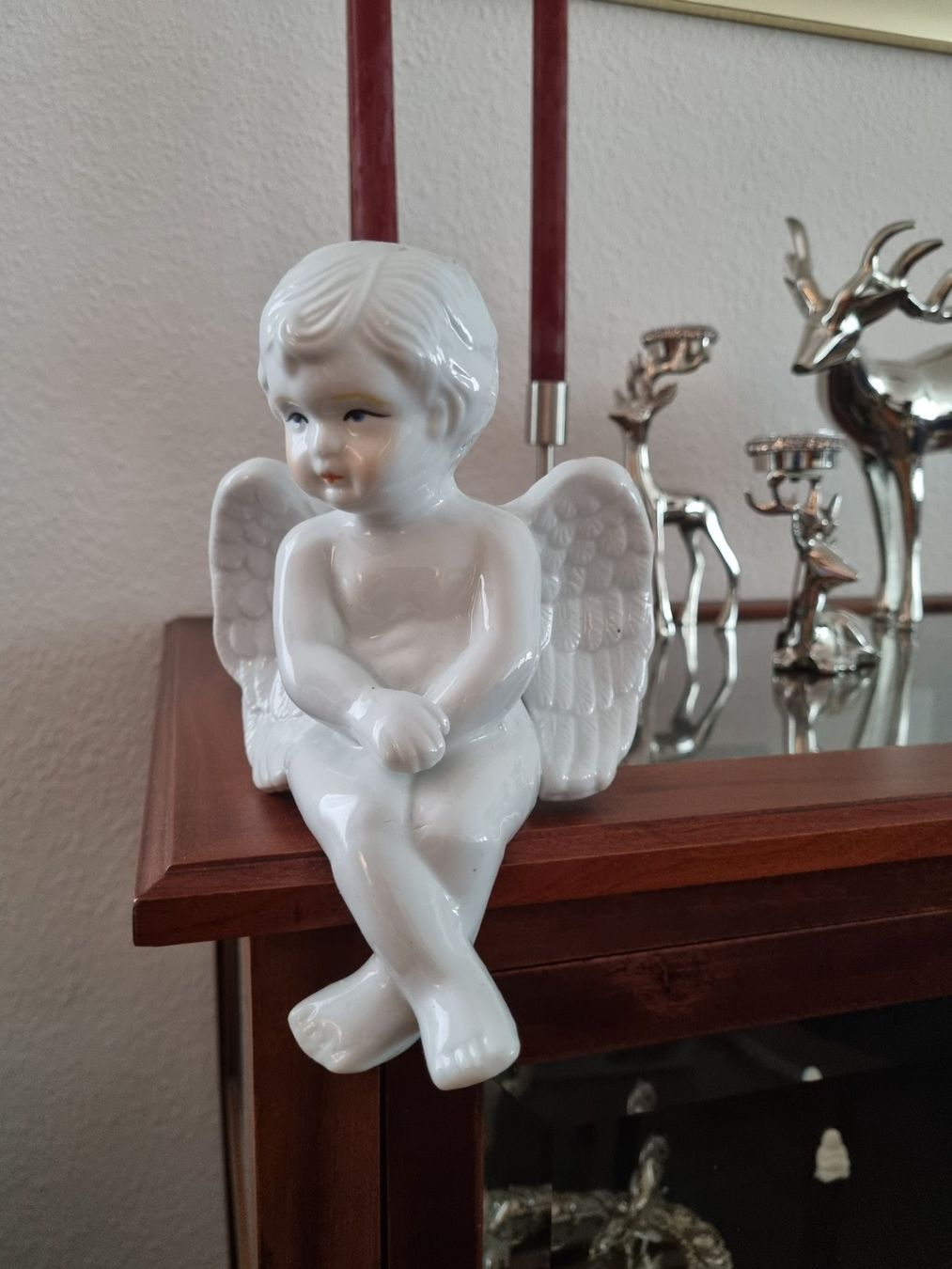 Statuette: Porzelan Engel sitzend – Usato da Frauenfeld venduto da Fuda13