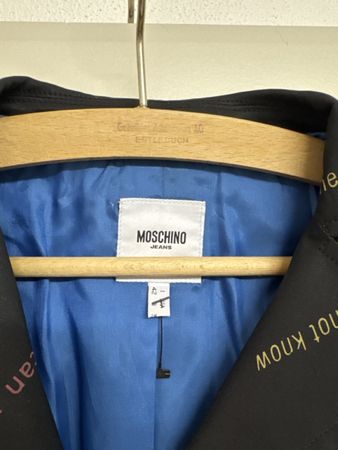 Blazer Moschino Jeans schwarz bedruckt Grösse 42