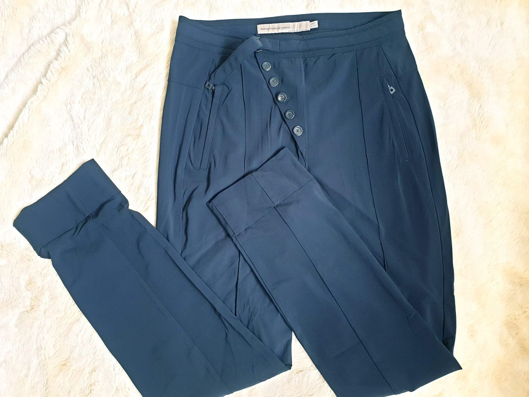 Girbaud Pantaloni: MARITHE FRANCOIS GIRBAUD XS 34 HOSE STOFFHOSE TOP zu bluse – Usato da Elsau venduto da the-colorful-side 1