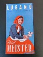 Alter Prospekt / Hotel Meister - Lugano Ausgabe 1939