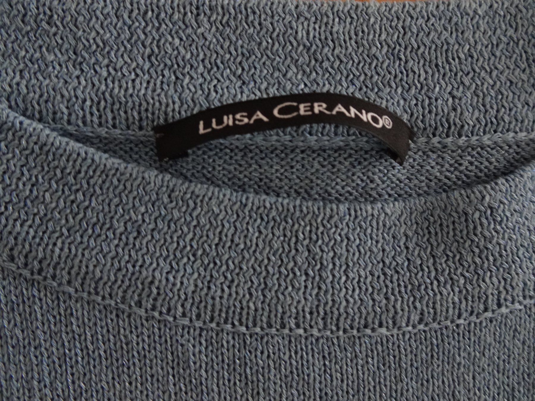 Luisa Cerano T-shirt: Luisa Cerano Strickshirt Shirt blau hellblau Gr 38 kurzarm – Usato da Winterthur venduto da blumeblau77 3