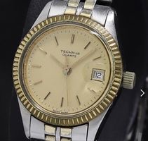 Technos Quartz Damenarmbanduhr – Swiss Made – Bicolor 