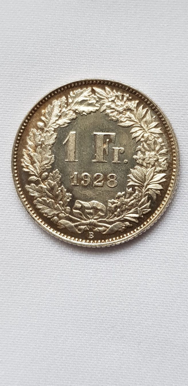 Alle Münzen: 1 Franken 1928 Schweiz – Gebraucht aus Dällikon von Toyfan