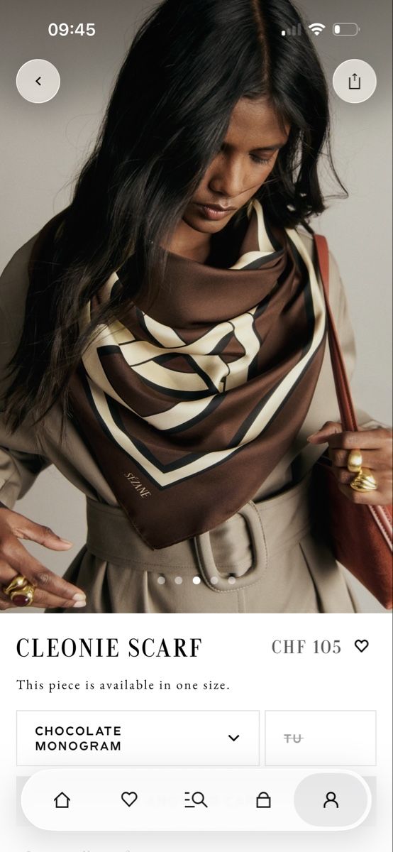 Sezane Foulard & Sciarpe: Sézane Scarf Cleonie – Nuovo e nell'imballaggio originale da Constantine venduto da boukledor
