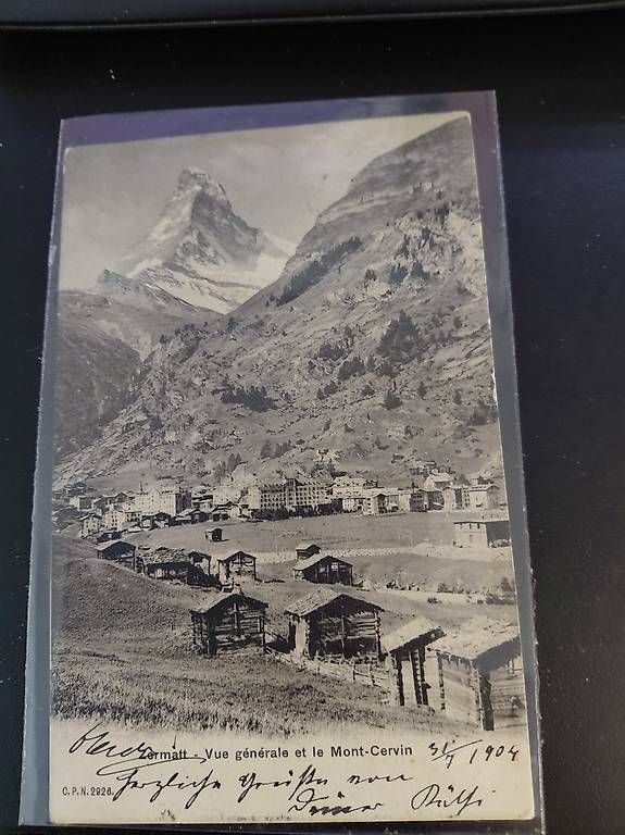 Cartoline postali: Postkarte Zermatt 1904 – Usato da Zollikerberg venduto da Inhal