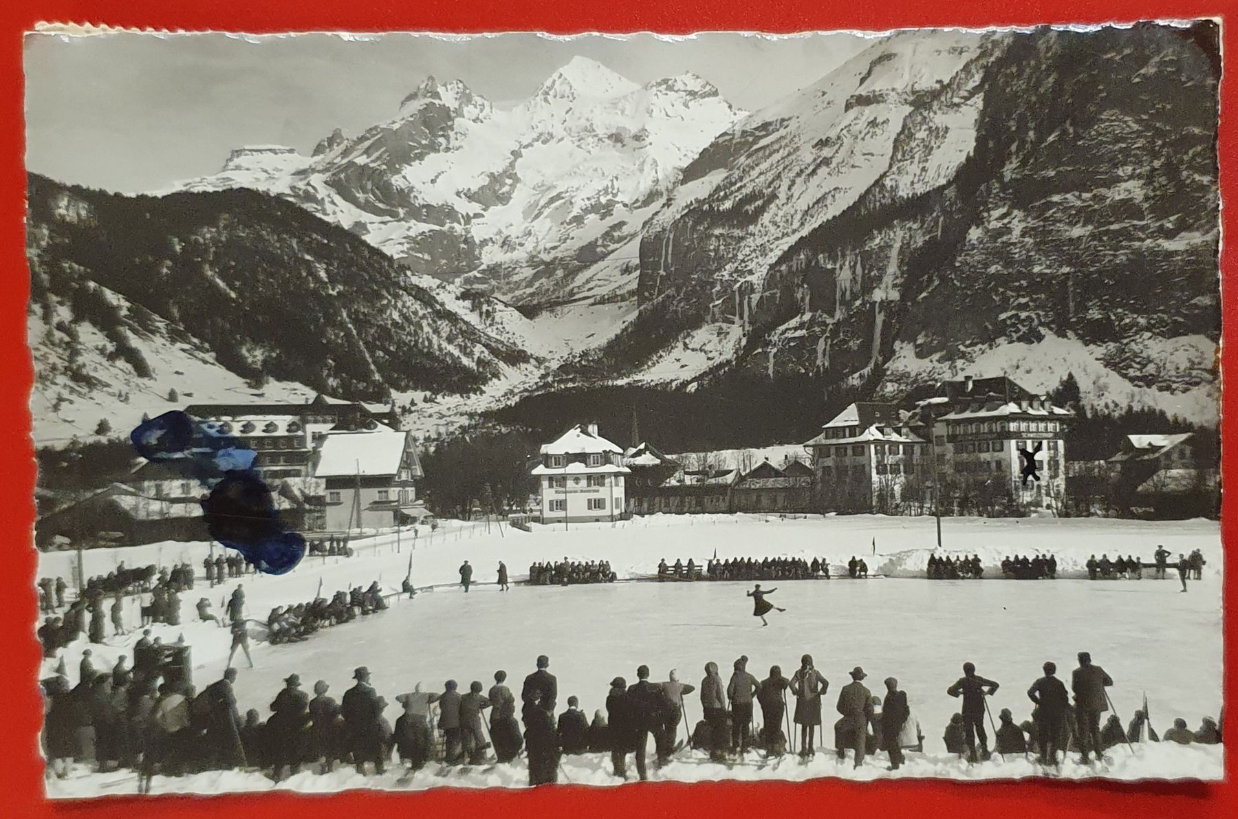 Ansichtskarten: Kandersteg 1936 - Eisbahn – Gebraucht aus Kreuzlingen von Rschweiz1