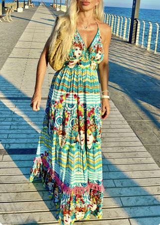 Kleid Antica Sartoria bedruckt Gr. M top