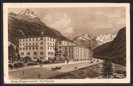 Pontresina, Hotel Engadinerhof mit Passa