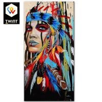 📌 Indianerin Poster 70x140cm ohne Rahmen