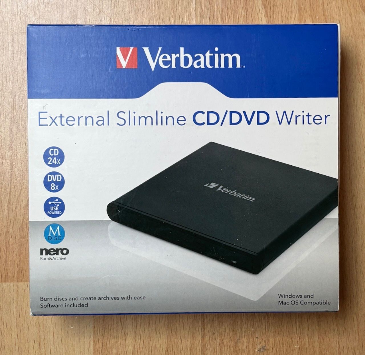 Verbatim Lettore multimediale & Streamer: Verbatim   External Slimline CD/DVD Writer – Usato da Oberengstringen venduto da Dutti060